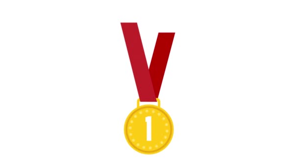 Золота медаль чемпіона зі стрічкою на білому тлі
 - Кадри, відео