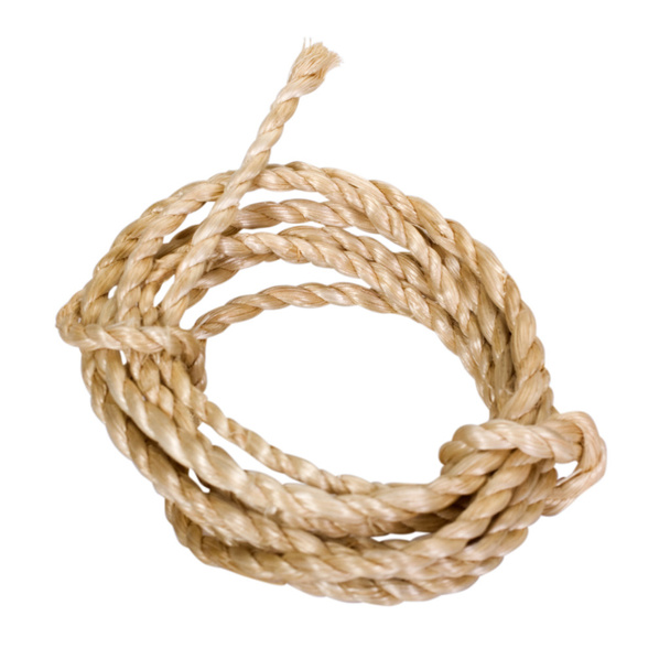 Close-up of a bundle of nylon rope - Photo, Image