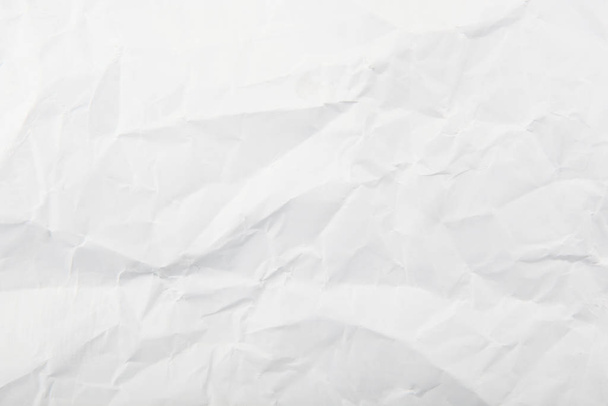 Buruşmuş beyaz kağıdın dokusu - Fotoğraf, Görsel