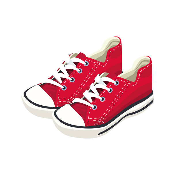 casual shoes icon, flat design - Vector, Image