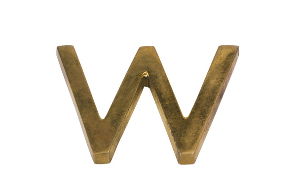 Close-up of alphabet W - Foto, afbeelding