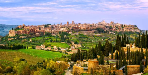 Starożytne wzgórze Orvieto, Umbria, Włochy - Zdjęcie, obraz
