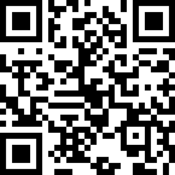 Vector QR code sample for smartphone scanning isolated on white background - Photo, Image