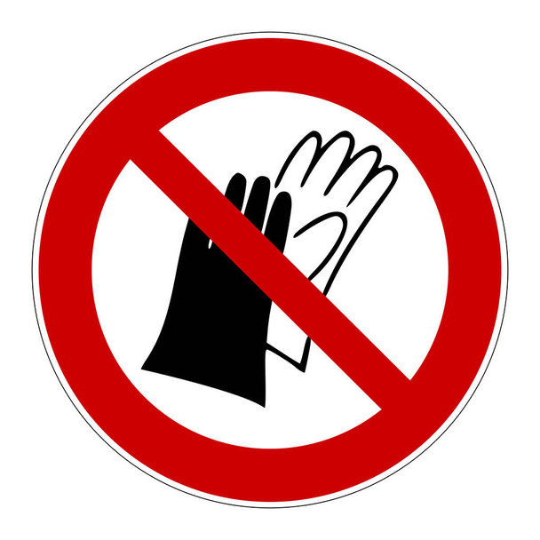 Nenoste znamení rukavic. - Fotografie, Obrázek