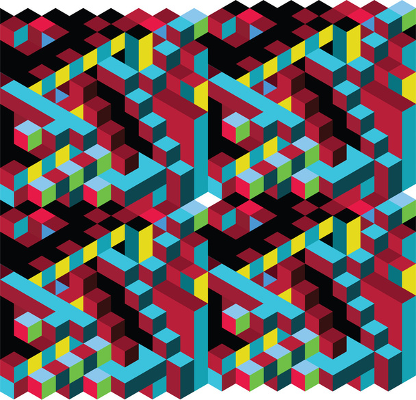 Abstract 3d square background - Vetor, Imagem