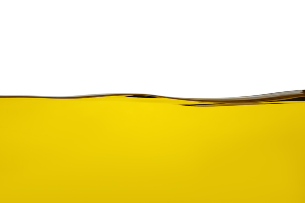 Cooking oil flow isolated on white. Color liquid - Photo, image