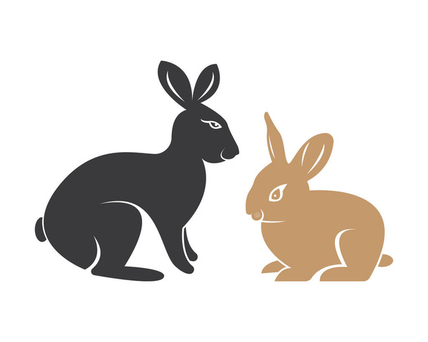 Modèle de lapin vectoriel icône illustration design - Vecteur, image