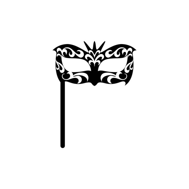 Masquerade Carnival Mask Icon and symbol logo - ベクター画像