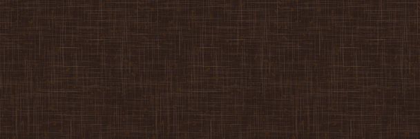 Темно-коричневая французская текстура льна Фон. Старый Ecru Flax Fibre Seamless Pattern. Органическая пряжа Крупным планом тканая лента Обрезка баннер. Упаковка для мешков и холст. Вектор S10
 - Вектор,изображение