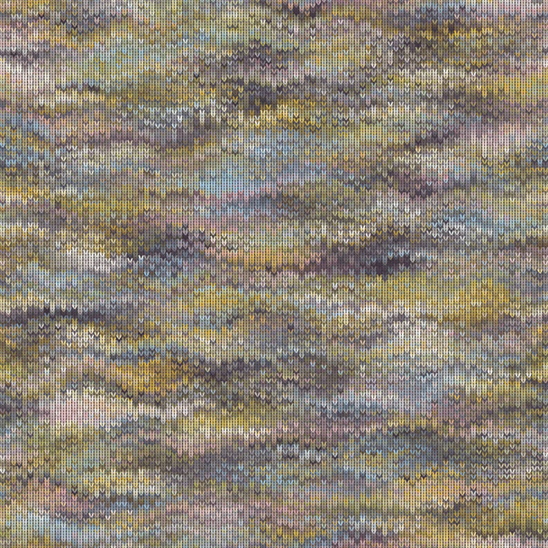 Knitted Marl Variegated Heather Texture Background. Rainbow Pastel Blended Line Seamless Pattern. For Woolen Fabric, Cozy Winter Nordic Textile, Triblend Melange Scandi All Over Print. Vector EPS10  - Vector, Image