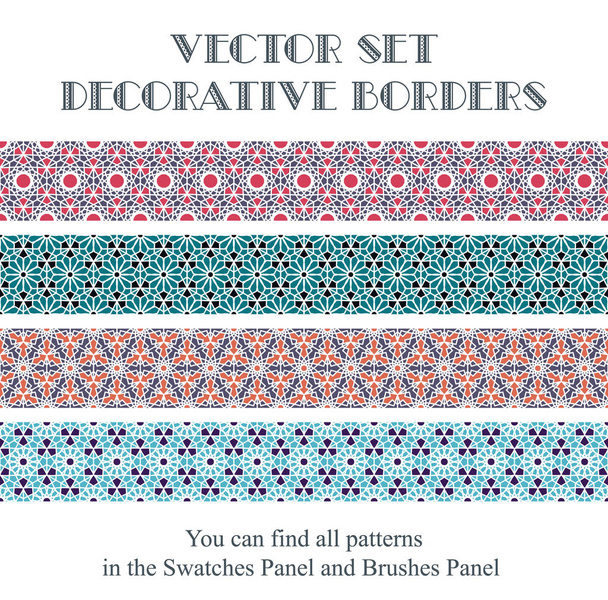 Fronteras decorativas vectoriales
 - Vector, Imagen