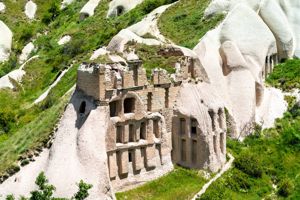 Oud kasteel in Duivenvallei in Cappadocië, Turkije - Foto, afbeelding