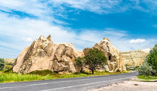 Rock formations in Goreme - Cappadocia, Turkey - Zdjęcie, obraz