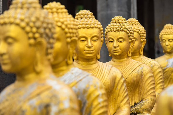posąg Buddy w Tajlandii świątyni. - Zdjęcie, obraz