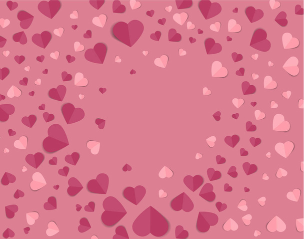 Background with hearts - Vecteur, image