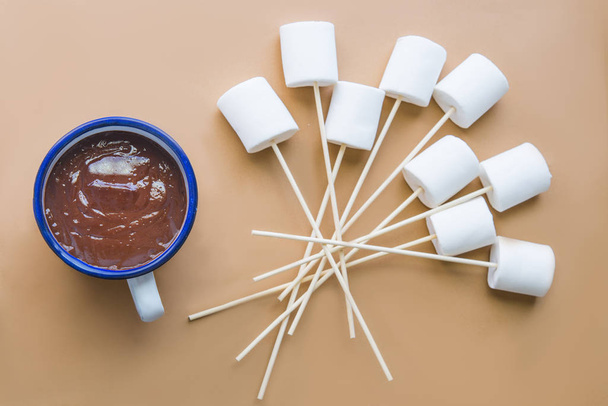 hot Chocolate  with marshamallow - Foto, afbeelding