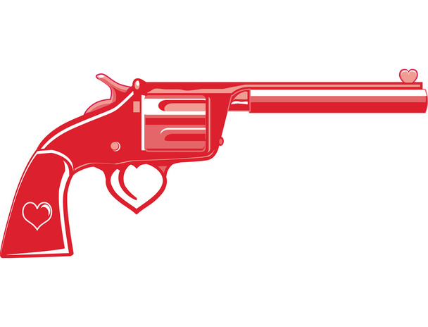 Любовь пистолет - Вектор,изображение