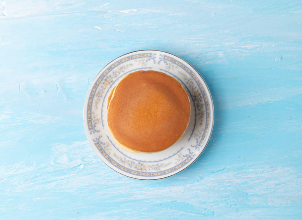 close up of stack dorayaki (Japanese Pancake Sandwich) - Foto, Imagem