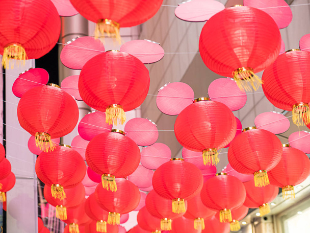Yeni yıl festivalinde Çin fenerleri - Fotoğraf, Görsel