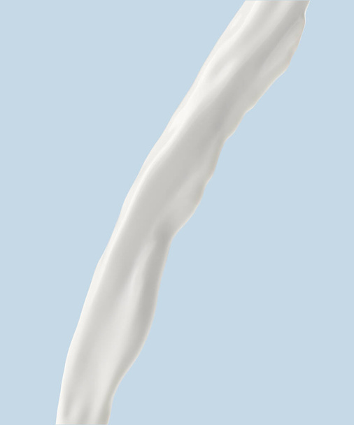melk of yoghurt splash, 3d rendering, 3d illustratie. - Foto, afbeelding