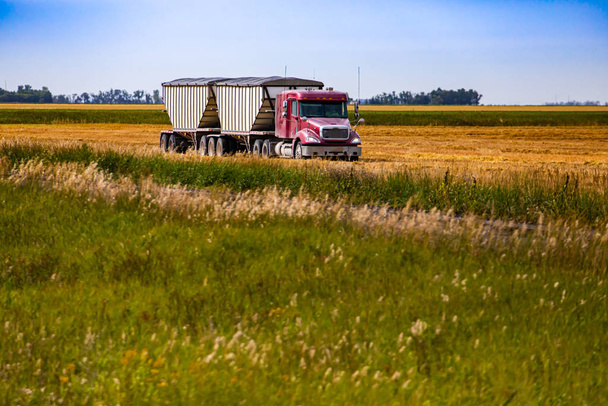 Termőföldön dolgozó mezőgazdasági járművek - Fotó, kép