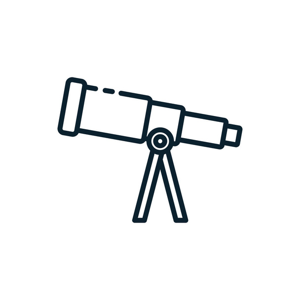Изолированный вектор иконок телескопа - Вектор,изображение