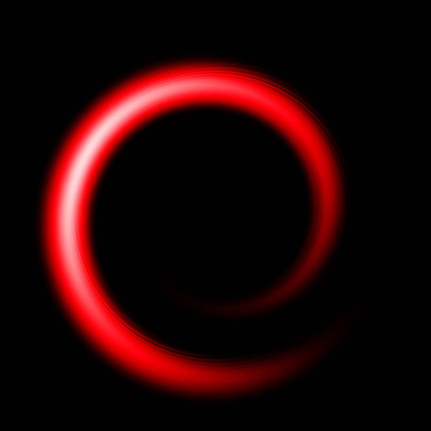 A black background with a red curve - Photo, Image