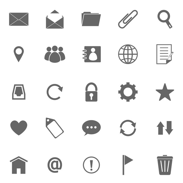 Iconos de correo sobre fondo blanco
 - Vector, imagen