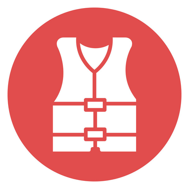 Bezpečnostní vesta, bunda Izolovaný vektor Ikona, kterou lze snadno upravit nebo upravit - Vektor, obrázek