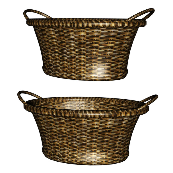 3d empty basket - Photo, Image