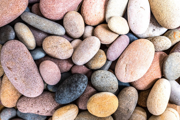 Natural background composed of pebbles and small rocks. - Photo, Image