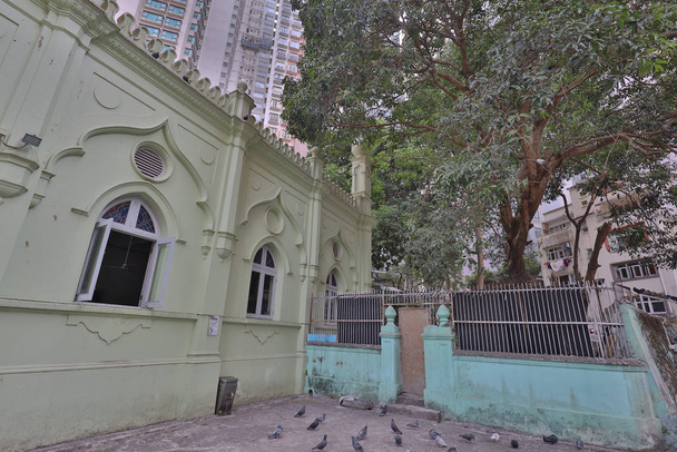 5 Ocak 2020 Jamia Camii, Hong Kong 'daki en eski cami. - Fotoğraf, Görsel