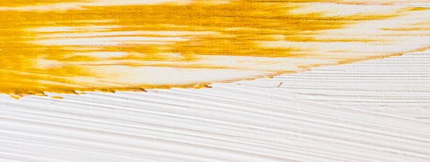 Umělecké abstraktní textura pozadí, zlaté akrylové štětec - Fotografie, Obrázek