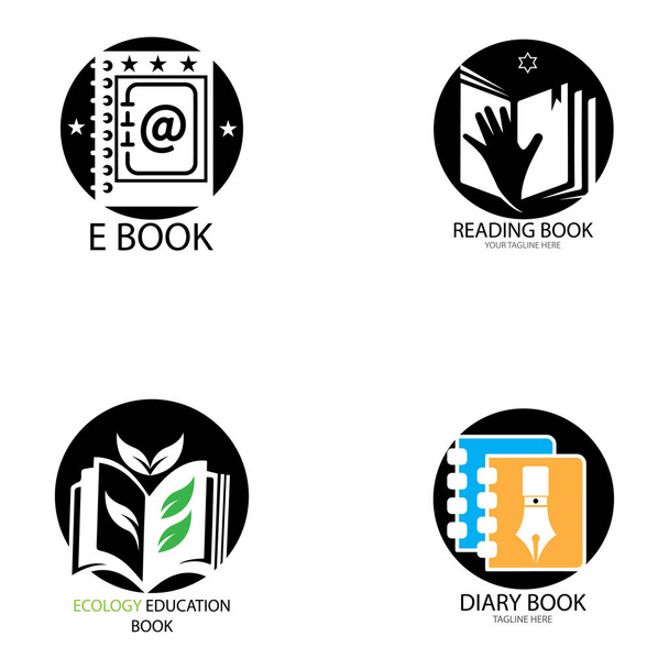 Book Education Logo Template vector illustration design - Vector, Image