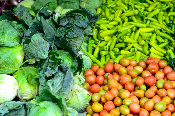 Peppers, tomatos and cabbage - Photo, Image