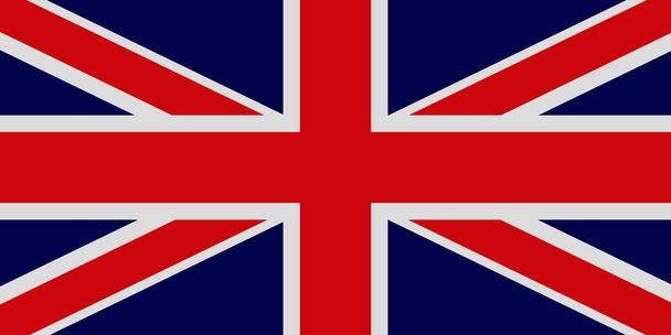 Векторное изображение флага Великобритании в темных цветах. Сделано в Великобритании
. - Вектор,изображение