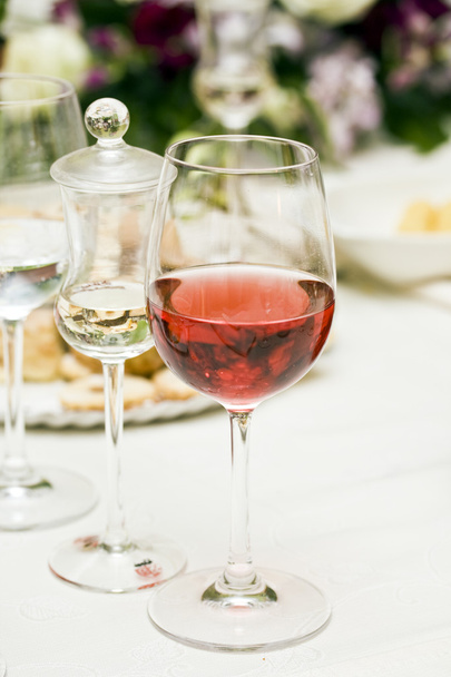 Red wine at restaurant - Photo, Image