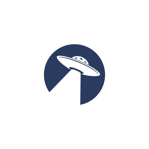 Ufo vektör logo şablonu çizimi  - Vektör, Görsel