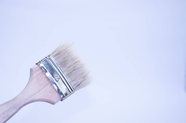 Paint brushes. On white background. Repairs - Foto, Imagem