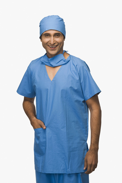 Surgeon smiling - Foto, Imagen