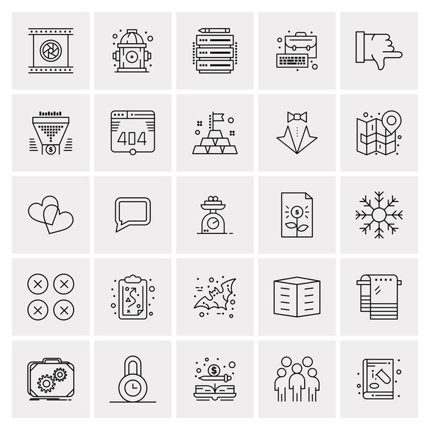 25 Universal Business Icons vecteur. Icône créative Illustration à utiliser dans le Web et Mobile Projet connexe. - Vecteur, image