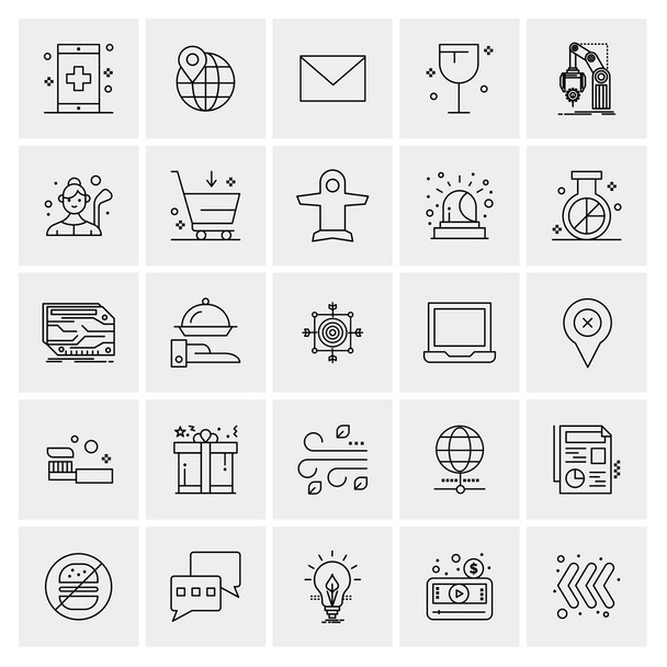 Set of 25 Universal Business Icons Vector - Вектор, зображення