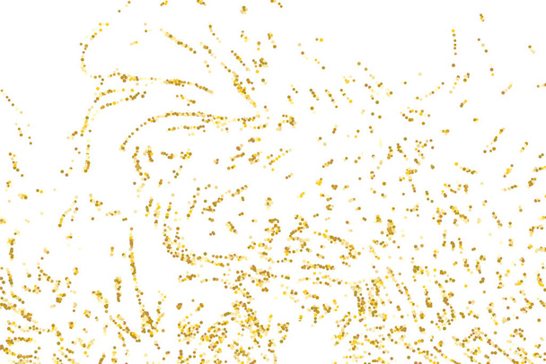 Goldenes Glitzerkonfetti - Vektor, Bild