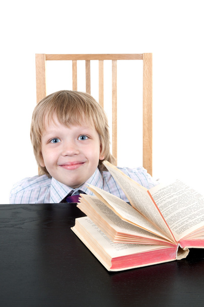 Boy with book - Фото, изображение