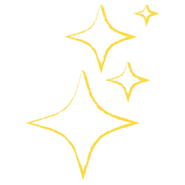 Icoon gele smbol Shine. Vector illustratie. Eps 10 - Vector, afbeelding