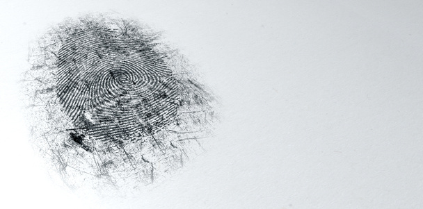 Fingerabdruck vom Tatort entstaubt - Foto, Bild