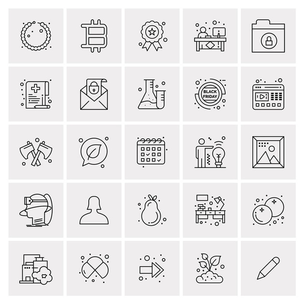 Set of 25 Universal Business Icons Vector - Vector, Image