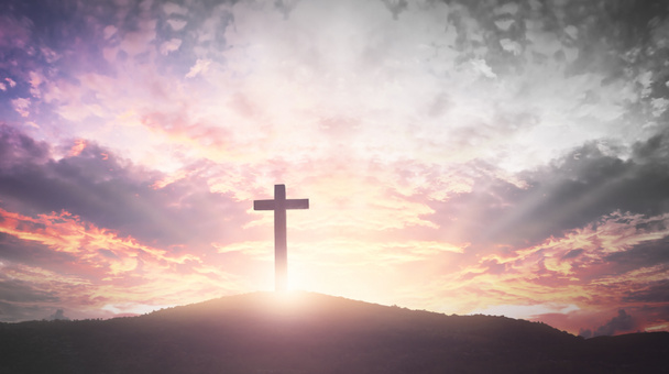 Hıristiyan ve İsa 'nın haç sembolü. - Fotoğraf, Görsel