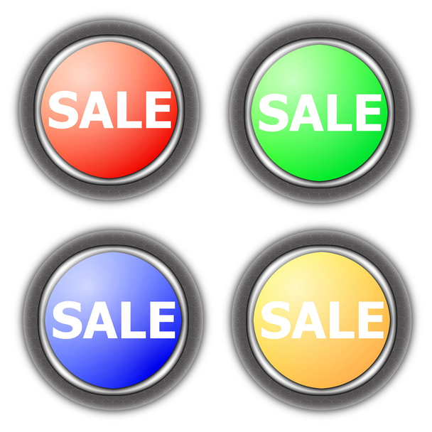 Sale button collection - Photo, Image