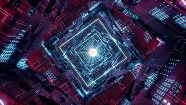 ループ・ロムバス｜4kの未来型ネオントンネル - 映像、動画